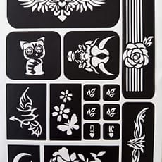 S13 Plancha A4 de tatuajes adhesivos