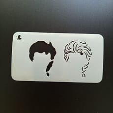Stencil DR Elsa Stenciles reutilizables doble registro: princesas
