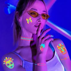 718lsSvB7tL._SL1500_ Plancha de Tatuajes adhesivos neĂłn