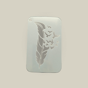 Stenciles reutilizables: Lunas y otros - Pluma